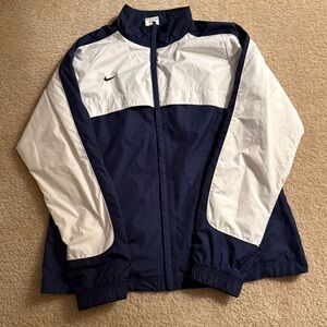 Nike Navy and Whitw Team Jacket